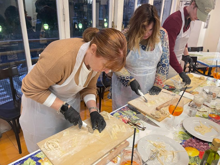 Naples: Pasta Cooking Class with Tiramisù and a Drink - Hands-on steps: kneading dough, cutting pasta, and building tiramisù