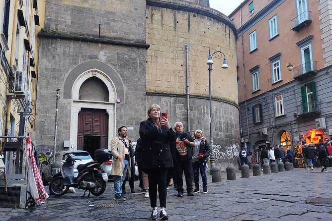 Naples Walking Tour: Old Town and Spaccanapoli - Piazza Bellini and the tufa-block wall remnants from the 4th century BC