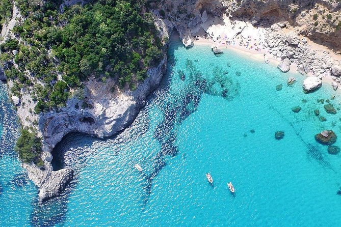 One day guided boat tour along the Baunei coast. - Cala Mariolu: swim, snorkel, and coffee at the kiosk