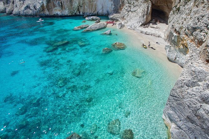 One day guided boat tour along the Baunei coast. - Cala Luna: the 800-meter sand stretch and that movie-set feel