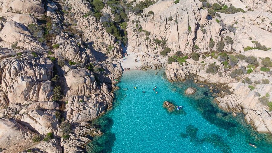 Palau: La Maddalena Archipelago and Caprera Island Boat Tour - Spargi and Cala Corsara: the swimming stop that sets the tone