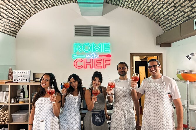 Pasta Cooking Class Near the Colosseum with 3 Spritz Cocktails - What You Eat, and Why the Sitting-Down Part Matters