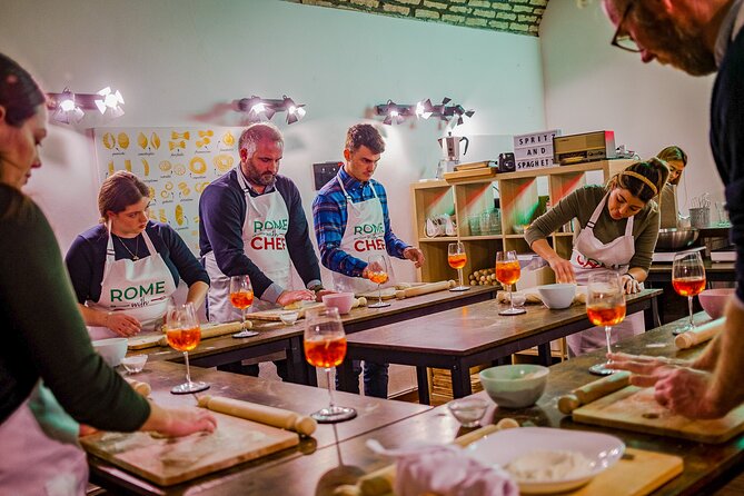 Pasta Cooking Class Near the Colosseum with 3 Spritz Cocktails - Where You Meet on Via Cesare Balbo, and How the Timing Works