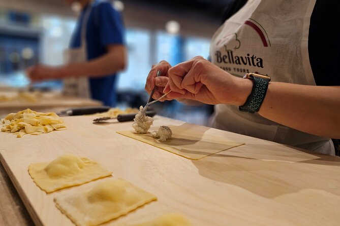 Pasta Fettuccine, Ravioli and Tiramisu MasterClass - Getting Started at iQ Hotel Roma and Sipping Prosecco