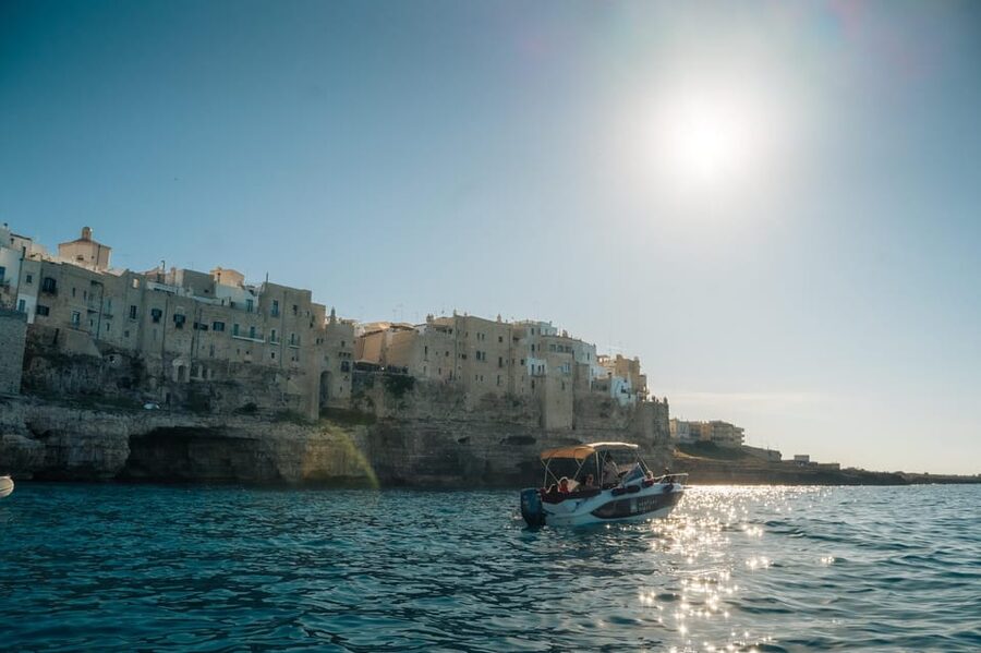 Polignano Sea Caves: Boat Tour with Snorkeling & Aperitif - Grotta Ardito to Lido Cala Paura: rock formations and a real water break