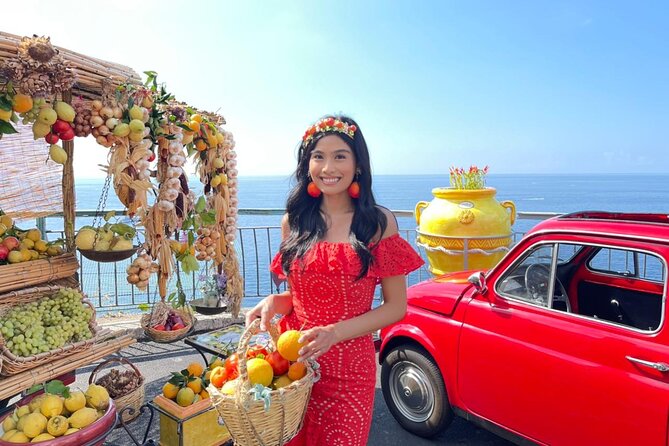 Private Photo Tour on the Amalfi Coast with Fiat 500 - Positano stop: cliffside views and quick, well-lit portraits
