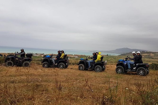 Quad Tour Excursion from the Castle to the Sea - Climbing toward the big panorama: Verdura Golf Resort area and the coast beyond