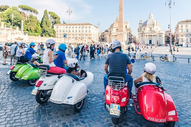 Rome Afternoon Sightseeing Vespa Sidecar Tour with Gourmet Gelato - Gelato in a historic alley, the planned pause your afternoon needs