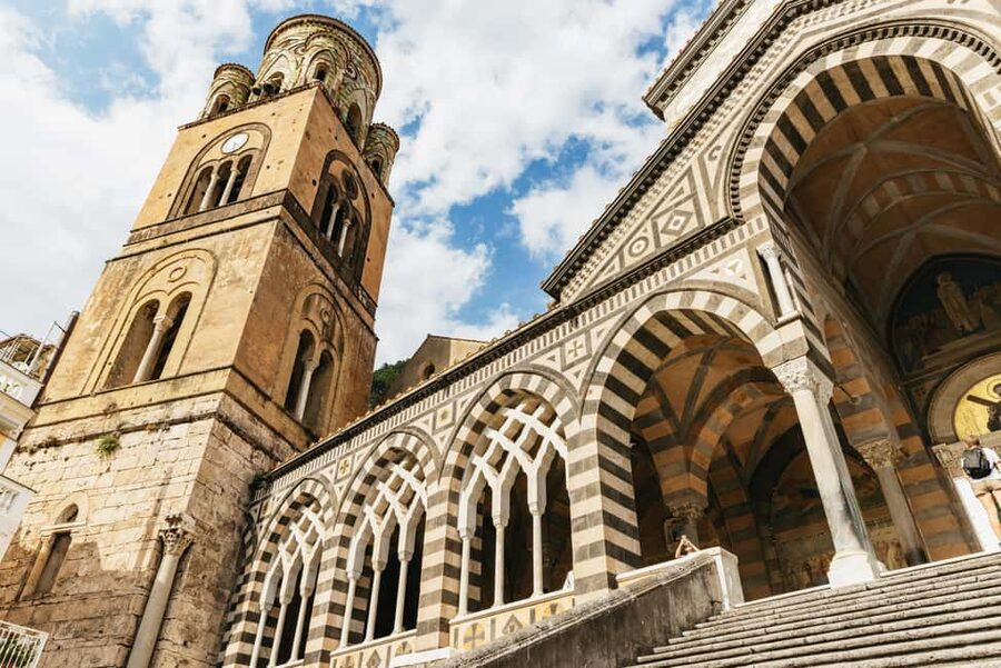 Rome: Amalfi Coast & Positano Day Trip with Coastal Cruise - Amalfi town time: the Duomo dedicated to Saint Andrew plus room to roam