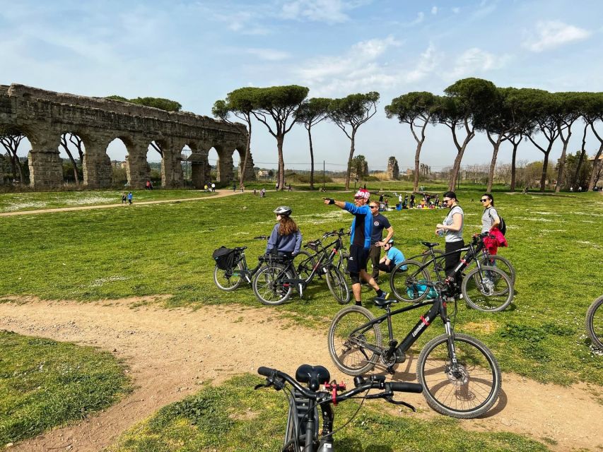 Rome: Appian Way E-Bike Tour Catacombs, Aqueducts & Picnic - Egeria spring break: picnic or aperitif, depending on the season