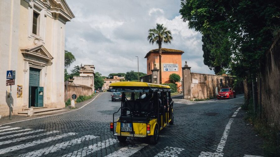 Rome: Appian Way Golf Cart Tour with Roman Catacombs Entry - Roman Catacombs entry: what the guided walk is like
