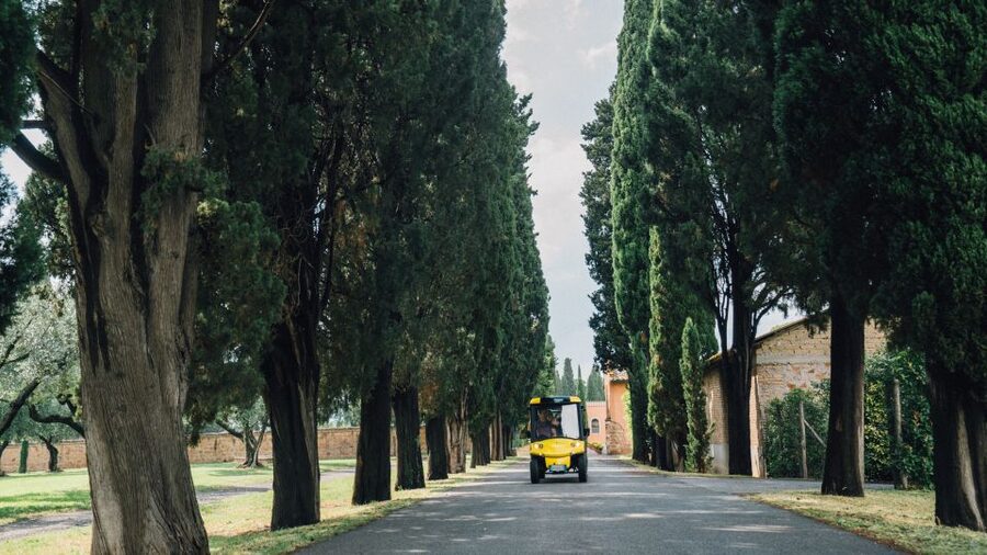 Rome: Appian Way Golf Cart Tour with Roman Catacombs Entry - Aurelian Walls and Pyramid of Cestius on the return ride