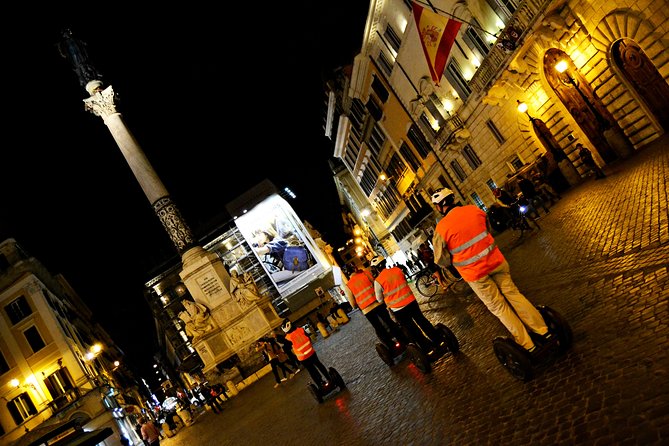 Rome at Night Segway Small Group Tour - Spanish Steps in the evening: people watching, but with a plan