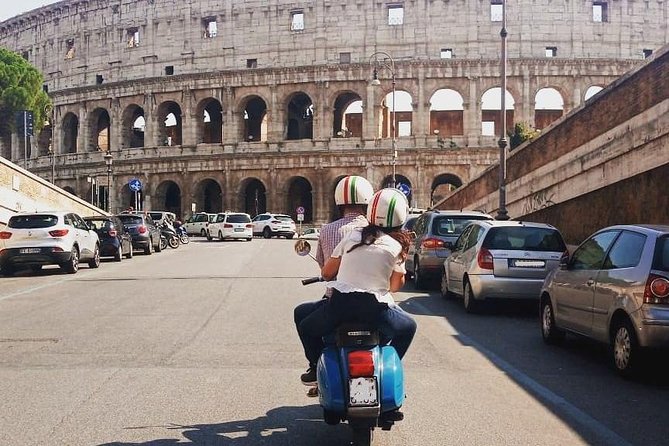 Rome by Vespa: Classic Rome Tour with Pick up - Colosseum and Forum area stops you can actually enjoy