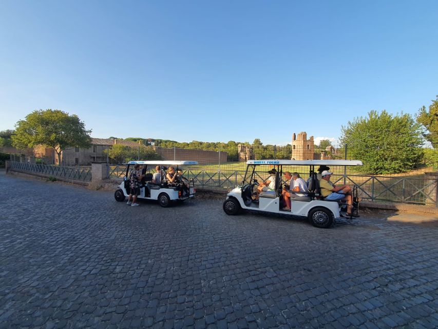 Rome: Catacombs and Appian Way Golf Cart Small-Group Tour - Price and time value for a 3-hour plan