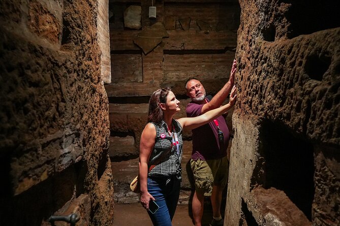 Rome Catacombs & Capuchin Crypts VIP Group Tour with Transfers - St. Callixtus Catacombs: guided underground burial grounds with popes and paintings