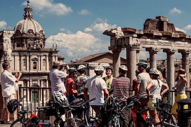 Rome City Small Group Bike Tour with quality Cannondale EBike - Piazza Venezia: where monuments stack like time periods