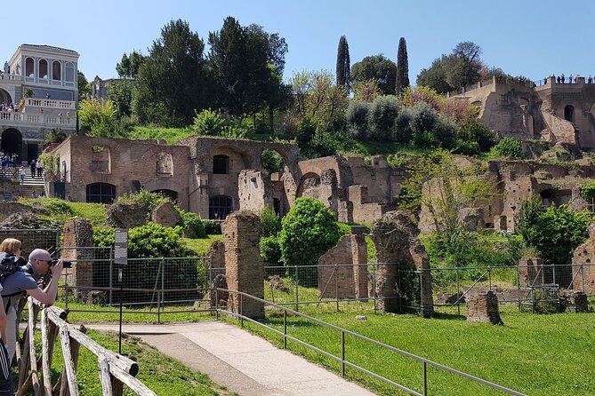 Rome: Colosseum, Palatine Hill and Roman Forum Guided Tour - Palatine Hill: oldest settlement layers and imperial residence remains