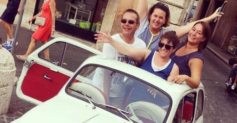 Rome Driving Tour By Vintage Fiat 500 - The route: Colosseum, Constantine, Circus Maximus, and photo stops that make sense