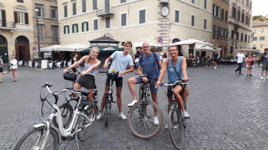 Rome: E-Bicycle Tour - Vatican-area streets and the church scarf rule for summer