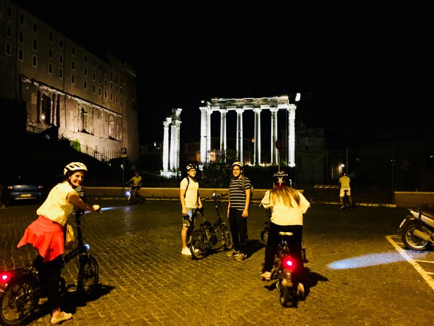 Rome: E-Bike Night Tour with Food and Wine Tasting - Pantheon, Trevi Fountain, and Trajan’s Market in Night Light