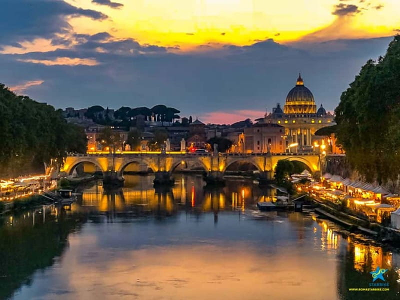 Rome: E-Bike Sunset Tour with Pizza Option - Castel Sant’Angelo and Piazza Navona: your Rome-at-night rhythm