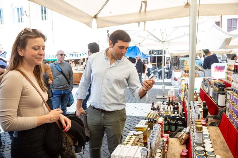 Rome: Eat Like a Roman Ghetto & Campo de' Fiori Food Tour - Campo de’ Fiori and the Jewish Ghetto, side by side