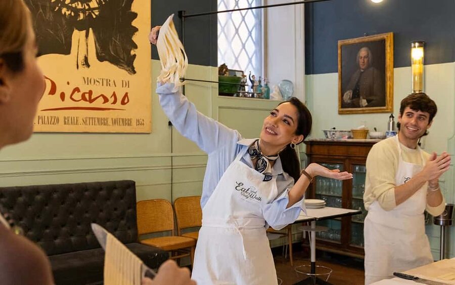 Rome: Enjoy Spritz and Pasta Making in Piazza Navona - Making Fettuccine from Scratch, Not Just Shaping