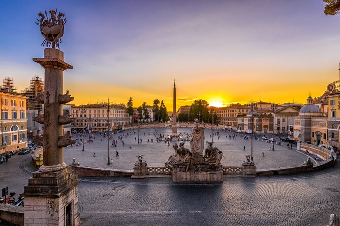 Rome Evening Panoramic Walking Tour Including Trevi Fountain and Spanish Steps - Spanish Steps at night: Piazza di Spagna, Barcaccia, and photo reality