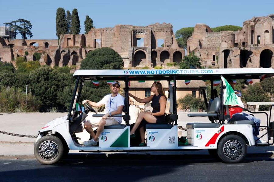 Rome: Fun Golf Cart Tour with Music and Gelato - Pantheon, Santa Maria Sopra Minerva, and the art of finishing strong