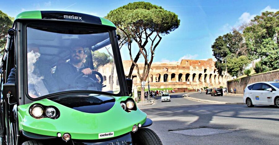 Rome: Golf Cart Tour with Artisanal Gelato Tasting - Where the tour starts near the Colosseum