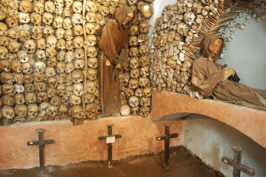 Rome: Guided Catacombs Tour & Capuchin Crypt (Audio Guide) - Meeting at Piazza dAra Coeli, then heading underground