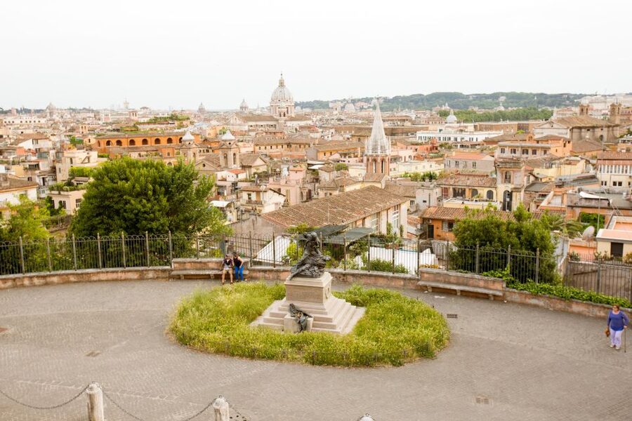 Rome: Guided City Center Evening Sightseeing Walking Tour - Pincio Terrace sunset views, and the steep hill reality