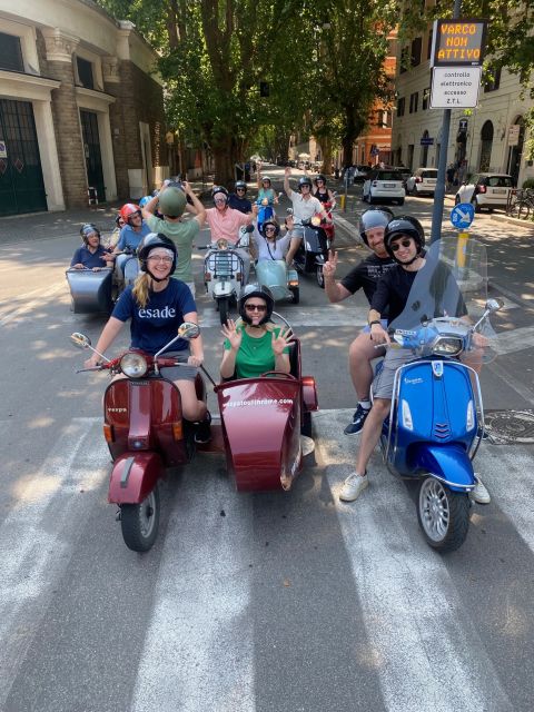 Rome: Highlights Vespa Sidecar Tour with Coffee and Gelato - Baths of Caracalla: an “out of the usual path” photo stop