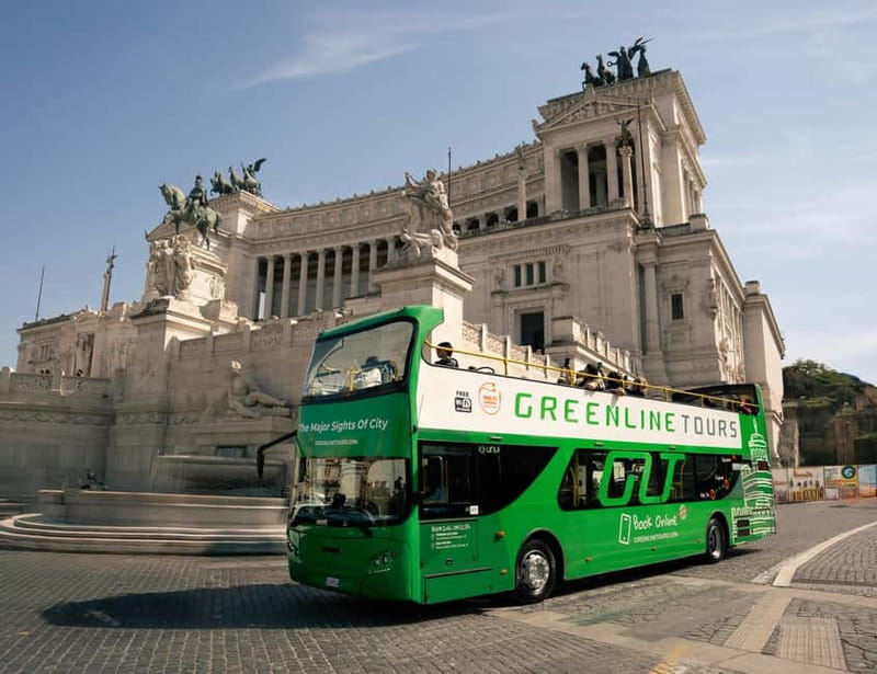 Rome:Hop-On Hop-Off Panoramic Open Bus Ticket 3 Circuits x 1 - Stop-by-Stop: Santa Maria Maggiore, the Colosseum, and the Roman Core