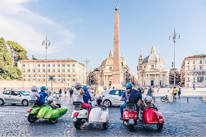 Rome Morning Vespa Sidecar Tour in Rome with Cappuccino - Altare della Patria, the Colosseum, and Santa Maria Maggiore