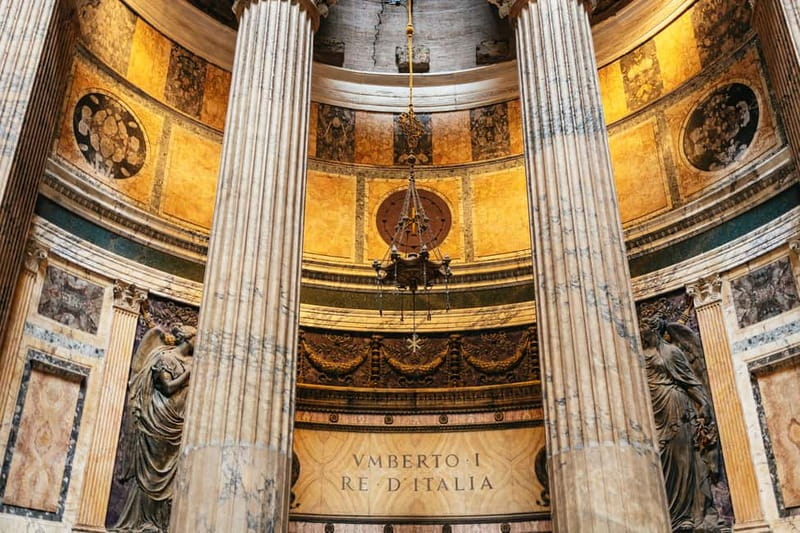 Rome: Pantheon Fast-Track Ticket and Official Audio Guide - Margherita of Savoy, rose petals, and the Pantheon as an active church