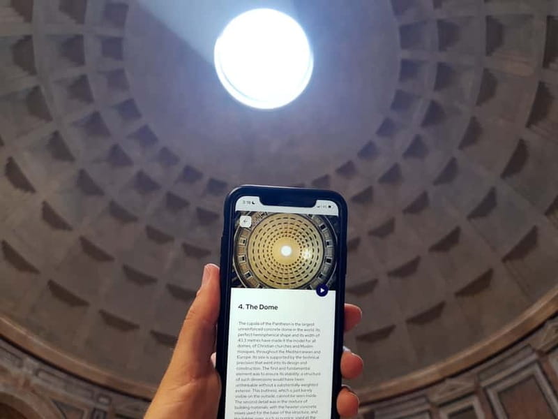 Rome: Pantheon Priority Entry Ticket & Audio Guide App - Where you go: Piazza della Rotonda, straight to the entry