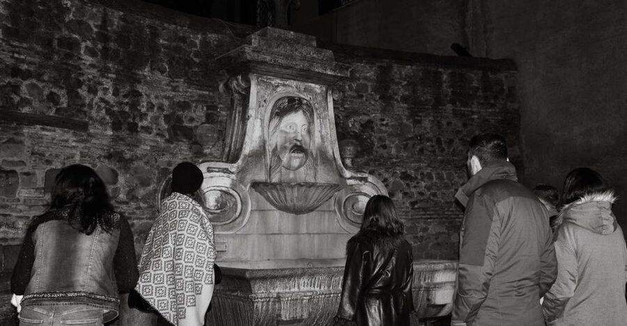 Rome: Paranormal Night Walking Tour & Secret Backstreets - Piazza Farnese at night, where power feels closer