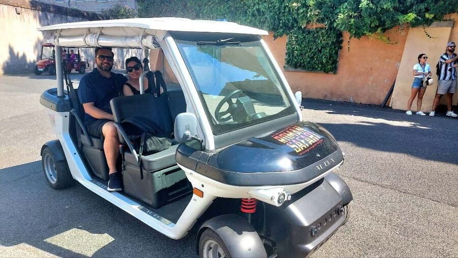 Rome: Private Golf Cart tour with a Local Guide - Giardino degli Aranci viewpoints, then Trevi Fountain
