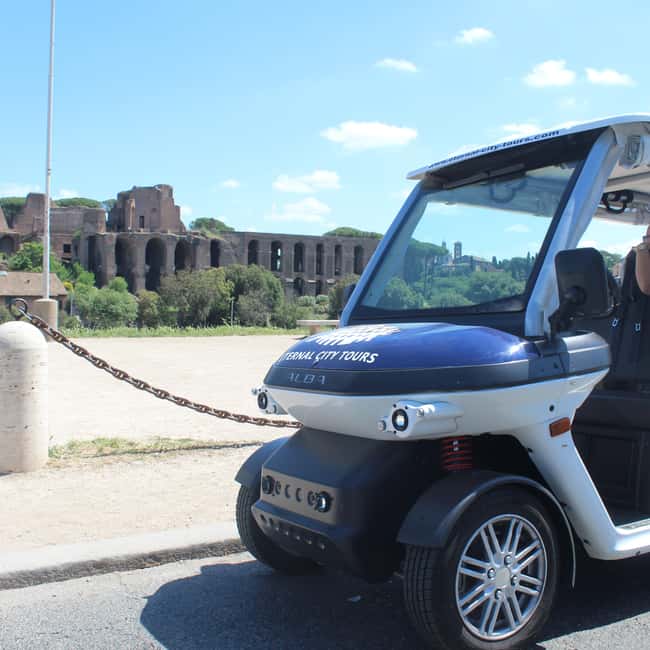 Rome: Private Golf Cart Tour with Artisanal Gelato Tasting - Colosseum views without the bottleneck