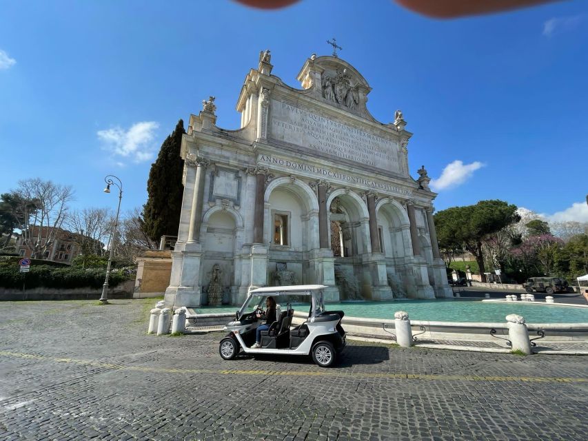 Rome: Private Golf Cart Tour with Artisanal Gelato Tasting - Vatican-side pacing: St Peter’s dome and Giardino degli Aranci