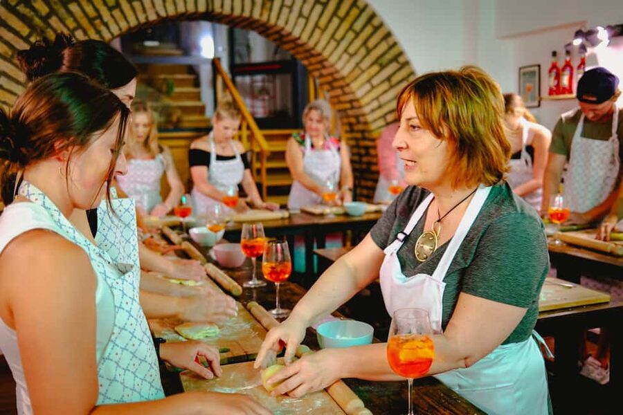 Rome: Spritz & Spaghetti Cooking Class - Getting set up: meeting, hello spritz, and your kitchen team