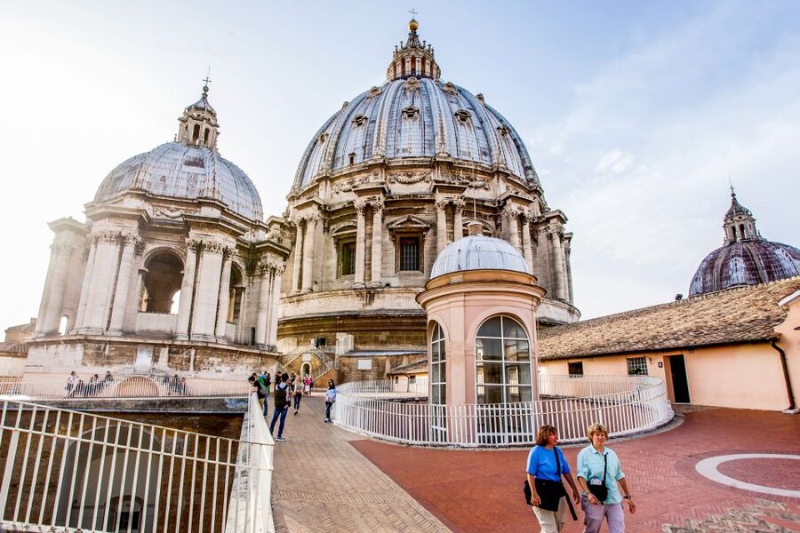 Rome: St. Peter's Basilica & Dome Entry Ticket & Audio Tour - Panoramic Rome From Above: St. Peter’s Square and Beyond