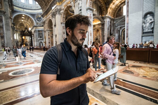 Rome: St. Peter's Basilica & Dome Entry Ticket with Audio Guide - Basilica audio tour: how the 27 listening stops work