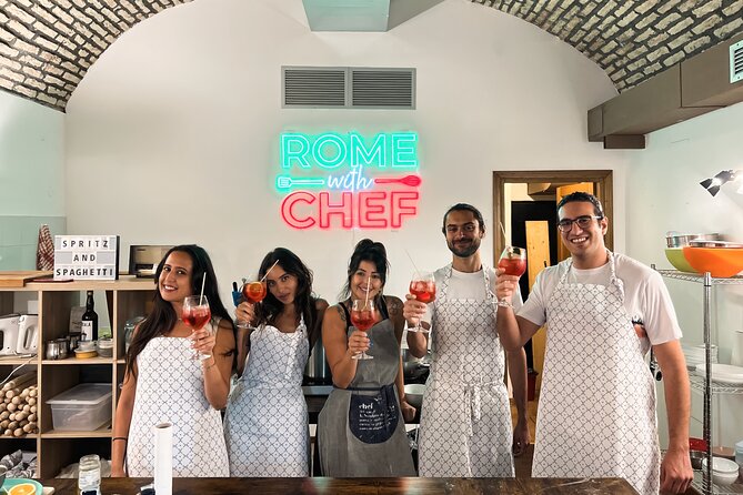 Rome Tipsy Cooking Class: Make Pasta and Mix 3 Spritz Cocktails - What’s included, and the items that affect your real value