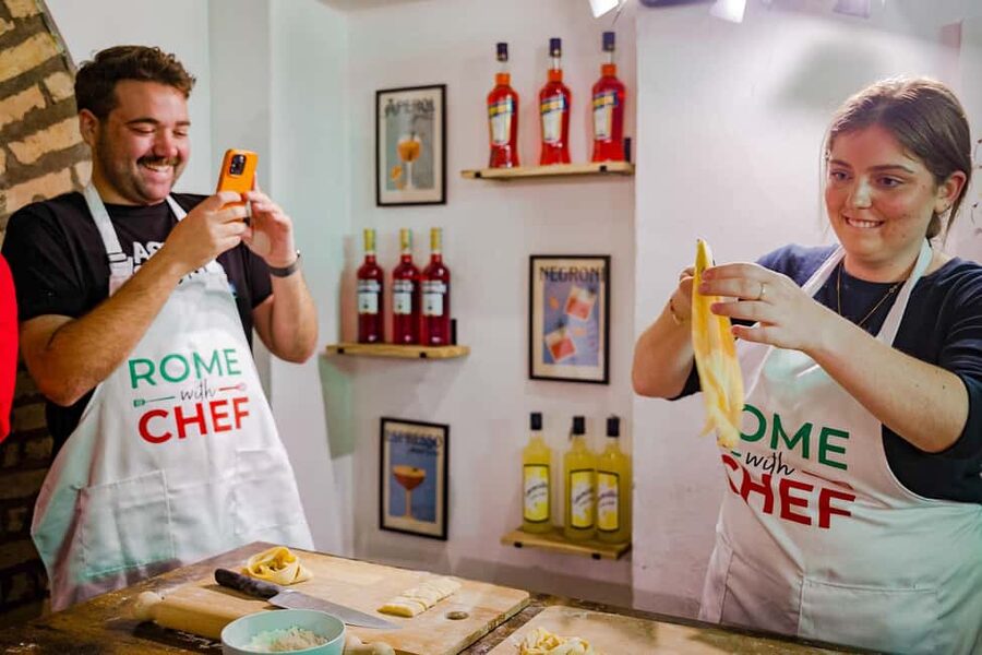 Rome: Traditional Pasta with Cocktails Cooking Class - Handmade pasta from scratch, with real guidance