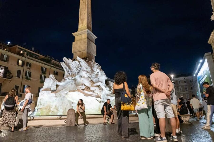 Rome: Under the Moonlight Evening Walking Tour - Trevi Fountain at Night: Coin Toss, Photo Light, and Story Time