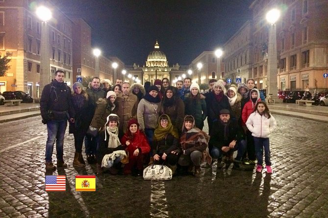 Rome: Vatican Night Tour - Castel Sant’Angelo at night: stories with silhouettes