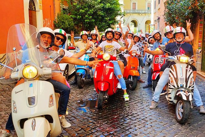 Rome Vespa Small Group Sightseeing Tour, 3 Hour Experience - Safety, helmets, and how to dress for 3 hours on a Vespa